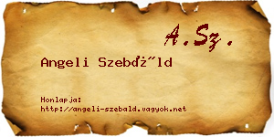 Angeli Szebáld névjegykártya